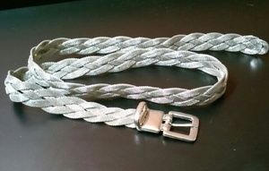 LAST HOUR!! 80s Vintage braided mesh belt