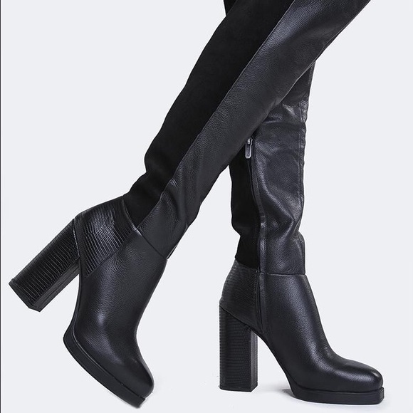 Sam Edelman Howell leather thigh high boots
