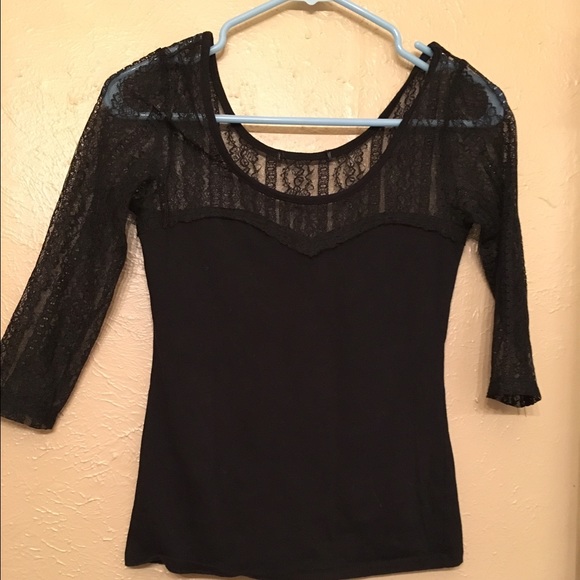 Lace black shirt