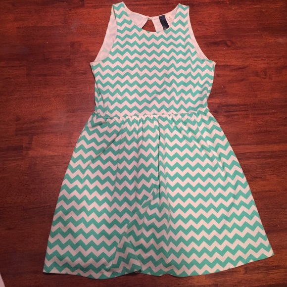 Chevron mint sun dress