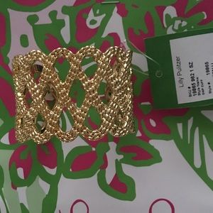 Lilly Pulitzer Gold Lattice Cuff