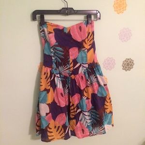 Flirty Tropical Summer Dress