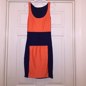 Sexy color block party dress