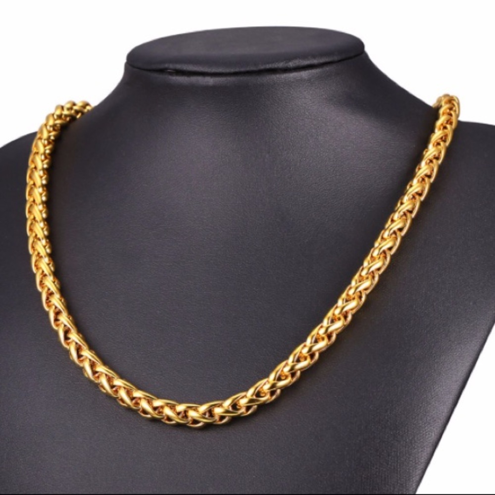 9mm new 18K gold chain for men