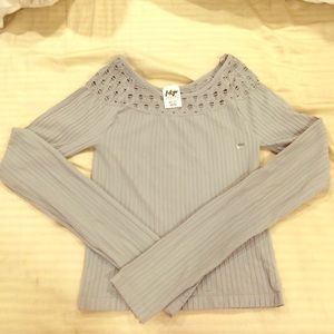 Gray Crop top