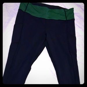 LuluLemon Long Navy Blue Running Pants