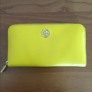 Tory Burch Yellow Wallet