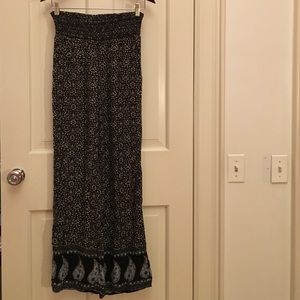 Wide leg soft pant