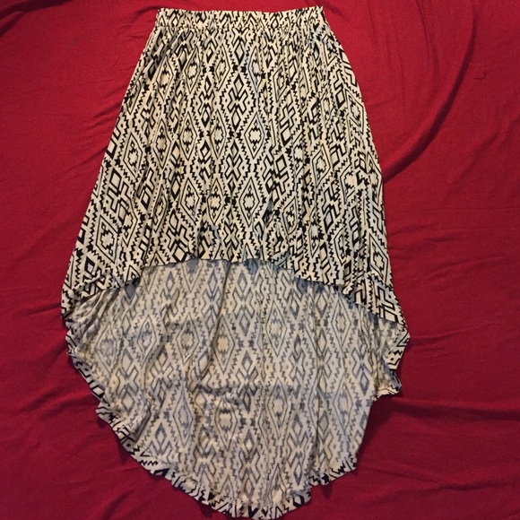 Iris Los Angeles hi-low print skirt