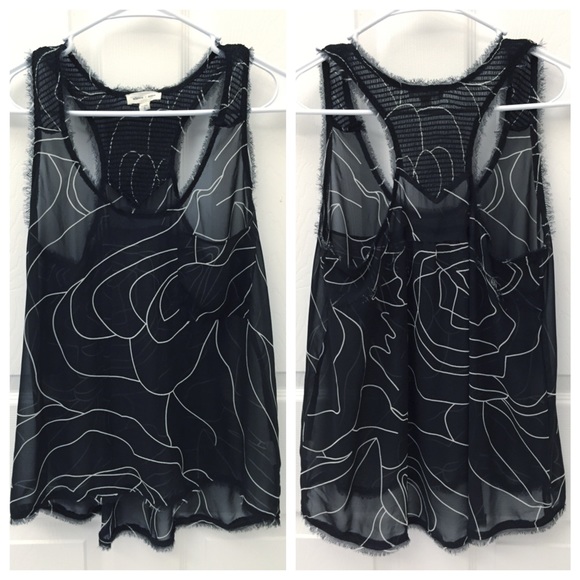 Urban Outfitters Semi Sheer Racerback Top