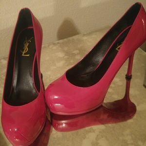 YSl patent leather heels