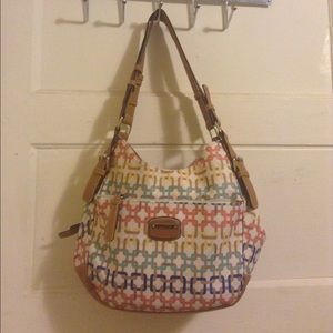 Medium sized multi color bag