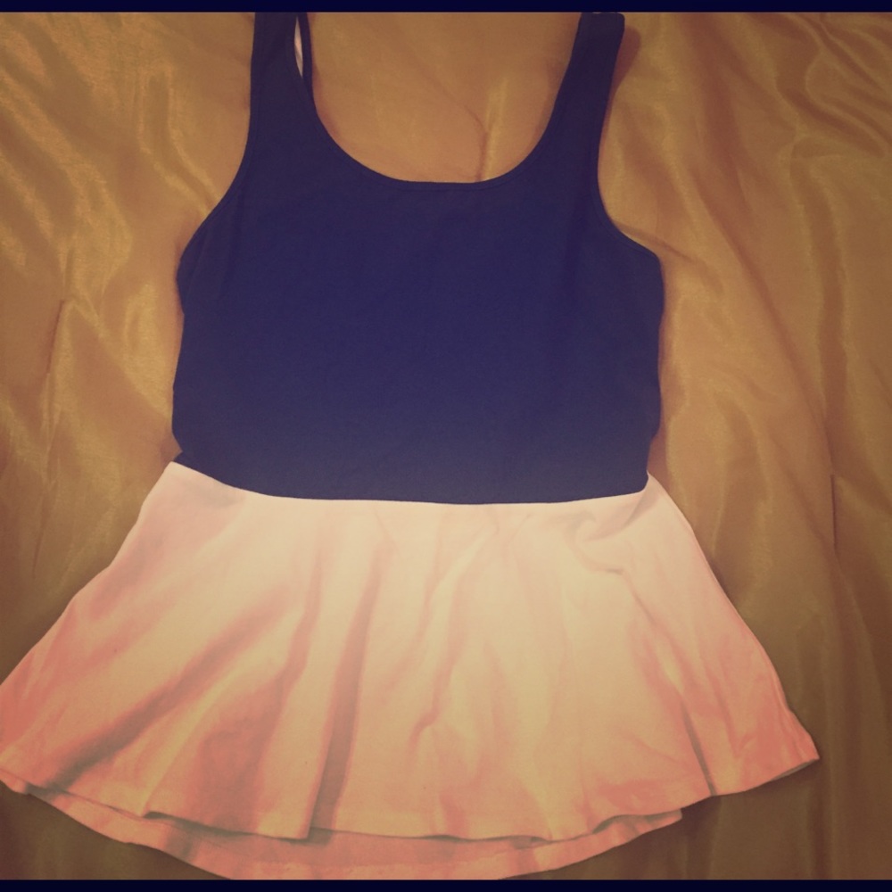 Express color block peplum top size S