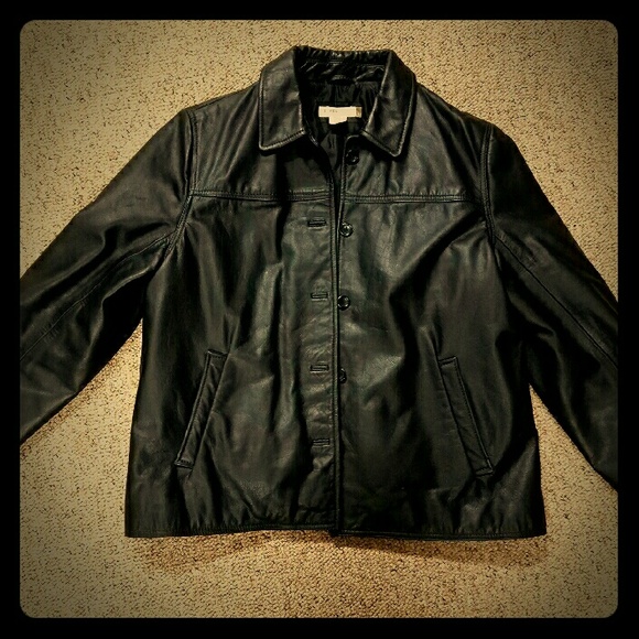 Leather Bomber Jacket