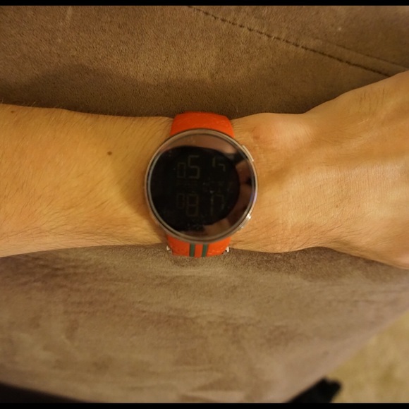 Red Digital Gucci Watch