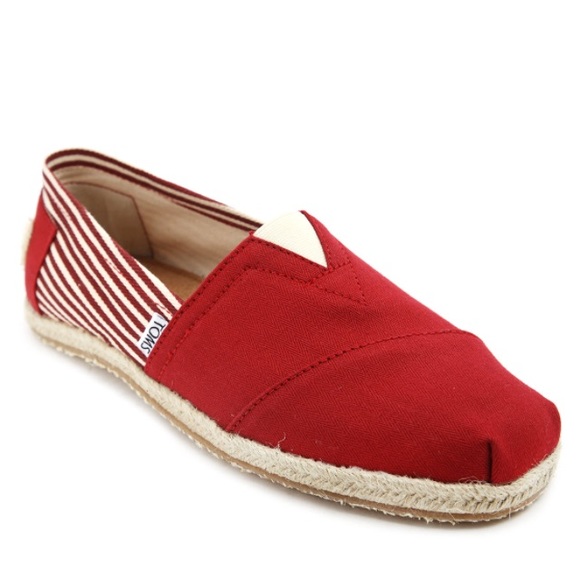 TOMS Red Espadrilles