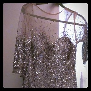 Beautiful nude evening dress