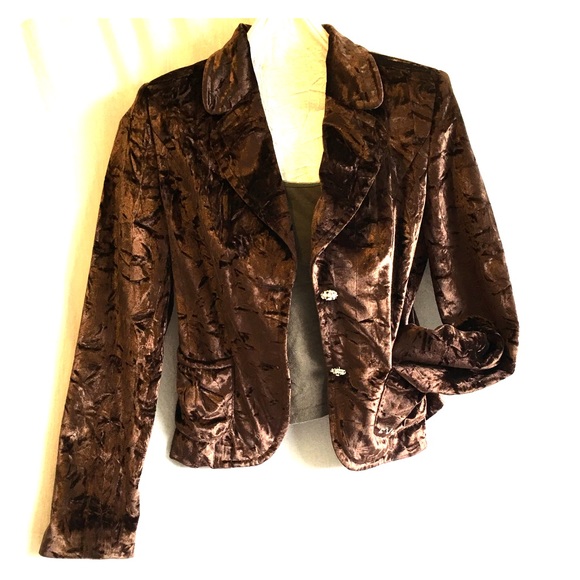 EVG Crushed Velvet Jacket