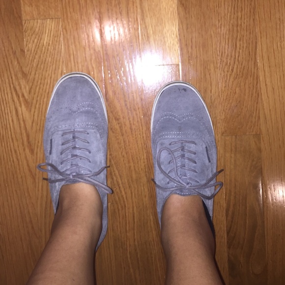 Gray suede vans
