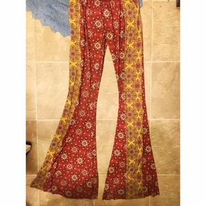 Boho Printed bell bottoms