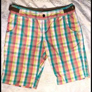 LK NEW Lucy striped long style SZ 8 SHORTS