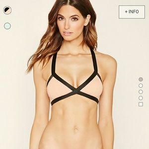 Crisscross Triangle Bikini Top