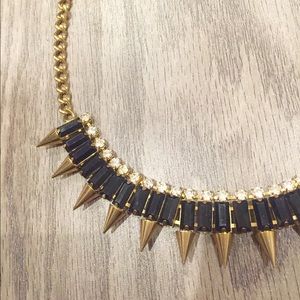 Jeweliq Black Spike Necklace