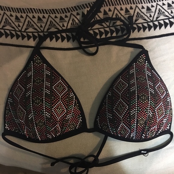 Candies push-up embellished Bikini top