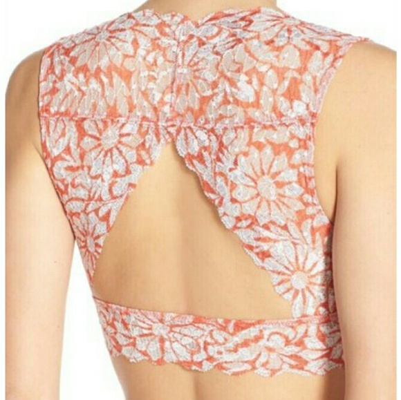 Free People Evangeline Lace Bralett Size Med NWT - Picture 2 of 6