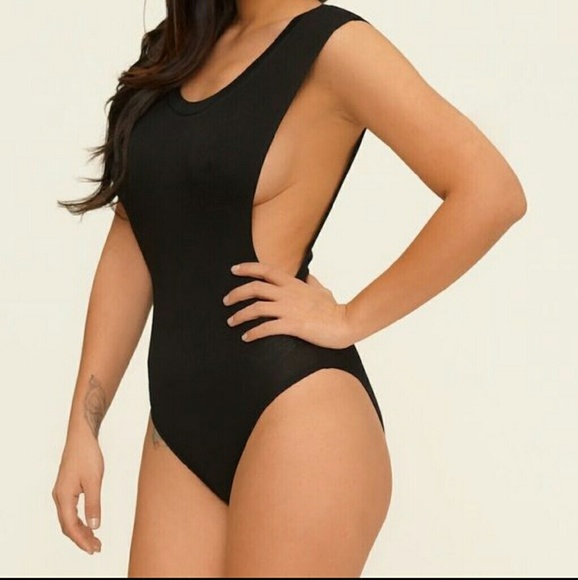 Muscle Tee Deep Side Bodysuit
