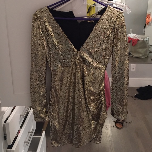 Gold banquet/night out dress
