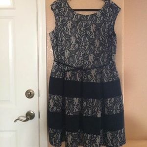 Fit and flare lace dress