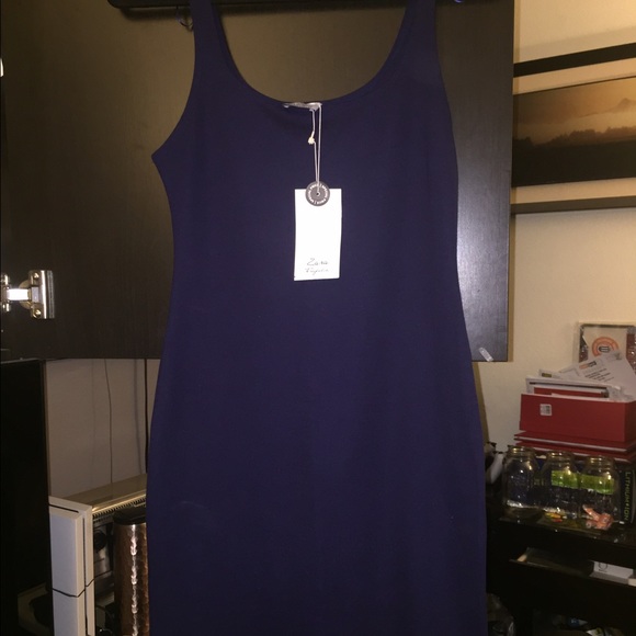 Zara Navy Blue Dress