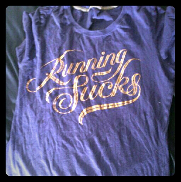 "Running sucks" Nike shirt