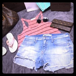 Frankie B Denim cutoff shorts