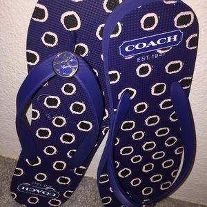Coach Alessa Rubber Dot Print Slippers