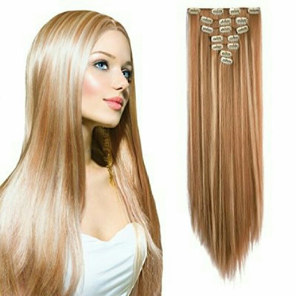 Full Head Clip in Hair #27/613