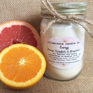 "Energy" candle (Orange, Grapefruit, Mangosteen)