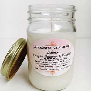 "Balance"Candle (Eucalyptus, Peppermint, Lavender)