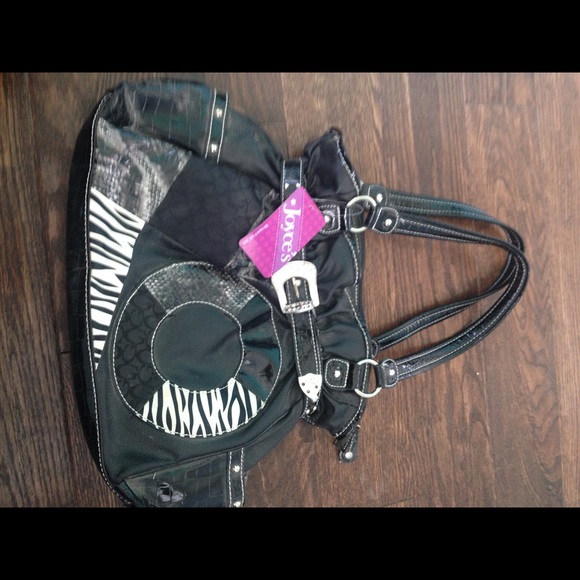 NWT Designer Inspired Black Handbag Purse