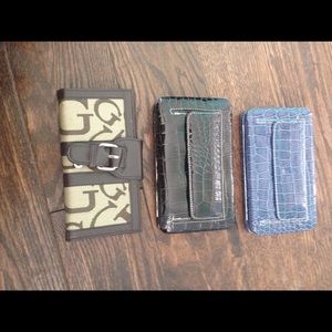 NWT Designer Inspired Flat Frame Wallets-3 Lot