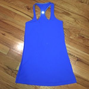 lululemon athletica blue cool racerback.