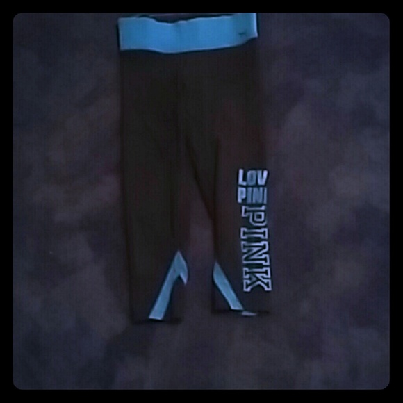 PINK Yoga Capris - Picture 1 of 1