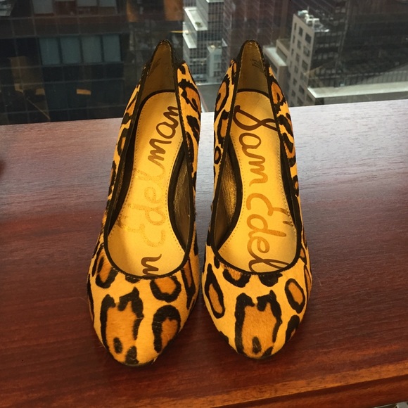 Sam Edelman leopard print heels NWOT