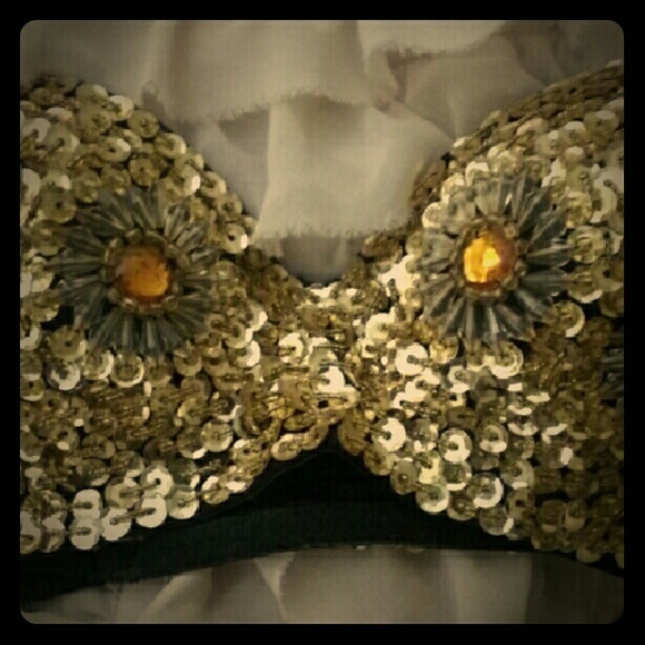Vintage Gold handmade Bra