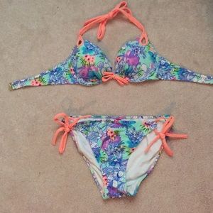 Victoria's Secret Push up floral bikini