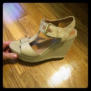 franco sarto tan wedge heel