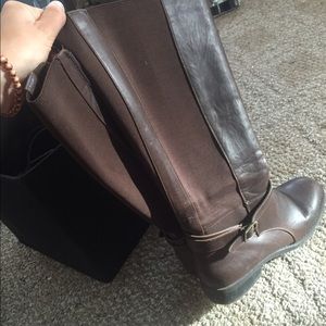 Brown riding boots!