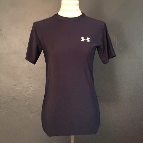 Under Armour Navy Heat Gear Dri-Fit SS Tee