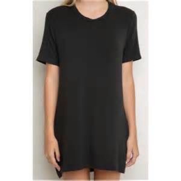 Brandy Melville T-Shirt Dress in Black